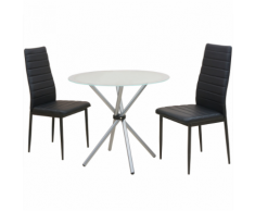 vidaXL Ensemble de table et chaise salle à manger 3 pièces