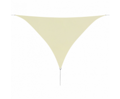 vidaXL Parasol en tissu Oxford triangulaire 5x5x5 m Crème