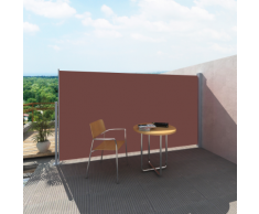 vidaXL Auvent latéral rétractable 160 x 300 cm gris marron
