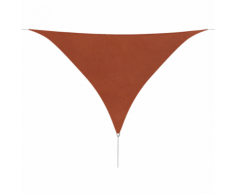 vidaXL Parasol en tissu Oxford triangulaire 5x5x5 m Ocre marron