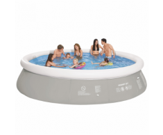 Jilong Piscine autoportante grise ronde 450 x 122 cm