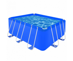 vidaXL Piscine rectangulaire avec cadre en acier 400 x 207 122 cm