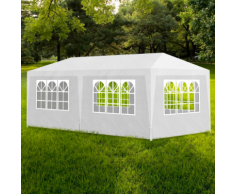 vidaXL Tonnelle de jardin/Tente réception Chapiteau Blanc 3x6m