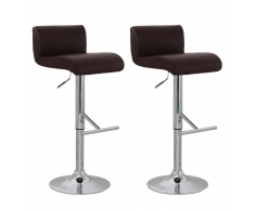 vidaXL Tabouret simili cuir Rolls (lot de 2)