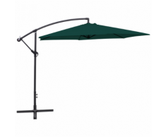 vidaXL Parasol en porte-à-faux 3 m Vert