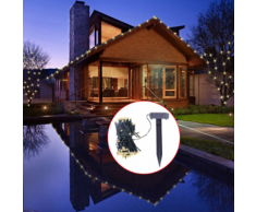vidaXL Solaire blanc Led Guirlande lumineuse no?l décoration