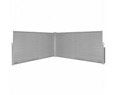 vidaXL Auvent latéral rétractable gris de 160x600 cm
