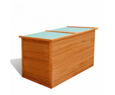 vidaXL Coffre de jardin étanche en bois