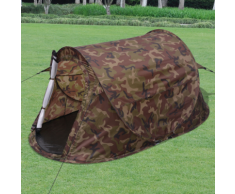 vidaXL Tente pour 2 personnes Camouflage
