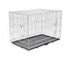 vidaXL Cage en métal pliable pour chien XXL