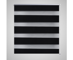 vidaXL Store enrouleur tamisant 120 x 230 cm noir
