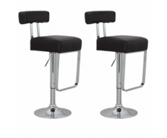 vidaXL Tabouret simili cuir industrial (lot de 2)