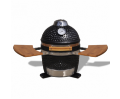 vidaXL Kamado Barbecue au charbon de bois en céramique 44 cm