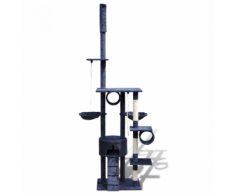 vidaXL Arbre à chat en bleu foncé 220-240 cm 1 niche