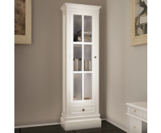 vidaXL Armoire vitrine avec un tiroir
