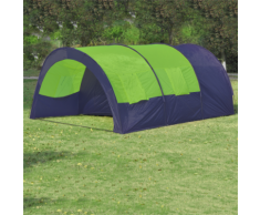 vidaXL Tente dôme familiale 6 places bleue et verte
