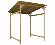 vidaXL Grand abri de jardin en bois 180 x 200 cm
