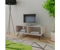 vidaXL Meuble TV 90 x 39 38,5 cm Bois Gris