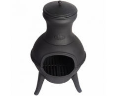 Esschert Design Cheminée Fonte 70 cm Noir
