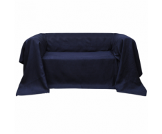 vidaXL Housse Micro-suède de canapé Blue marine 270 x 350 cm