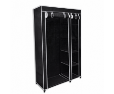vidaXL Armoire Etagère de rangement noire