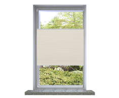 vidaXL Store plissé en crème 70 x 125cm