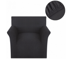 vidaXL housse de canapé en coton jersey extensible anthracite