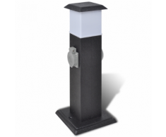 vidaXL Borne jardin électrique 2 prises avec Lampe