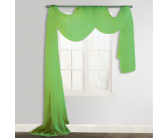 vidaXL Voilage drapé vert 140 x 600 cm