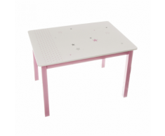 Atmosophera Atmosphera for Kids-Table rose pour enfant en bois