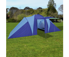 vidaXL Tente de camping imperméable 6 Personnes Bleu marin/bleu clair