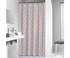 Sealskin Rideau de douche Diamonds 180 cm Corail 235201346
