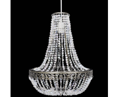 vidaXL Lustre suspendu en cristal 36,5 x 46 cm