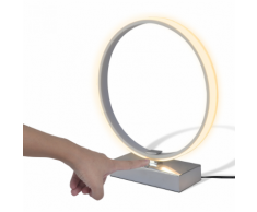 vidaXL Lampe LED de table en forme d'anneau Blanc