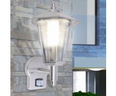 vidaXL Lampe murale extérieure avec capteur Acier inoxydable