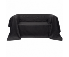 vidaXL Housse Micro-suède de canapé Anthracite 210 x 280 cm