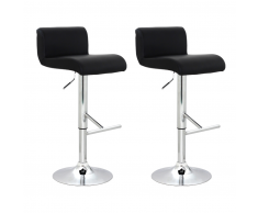 vidaXL Tabouret simili cuir Rolls (2 pièces)