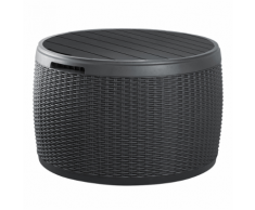 Keter Coffre de rangement rond en polyrotin Circa 17202694