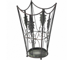 vidaXL Porte-parapluie Fer noir