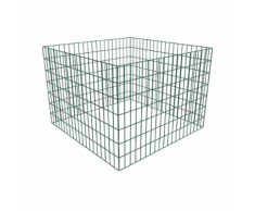 vidaXL Composteur de jardin carré en maille 100 x 70 cm