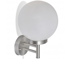 vidaXL Applique murale sphéricité en acier inoxydable