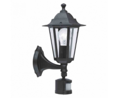 EGLO - Lampe d'extérieur en applique Laterna avec detecteur noire