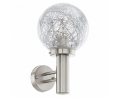 EGLO Lampe murale d'extérieur Nisia 1 60 W Argenté 93366