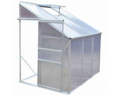 vidaXL Serre de jardin en profilé d'aluminium anodisé