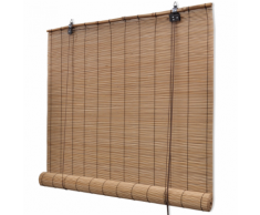 vidaXL Store enrouleur bambou brun 140 x 160 cm
