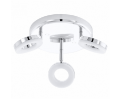 EGLO Plafonnier LED "Gonaro" Argenté