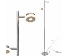 vidaXL Lampadaire réglable à 2 bras avec LED intégré x 5 W
