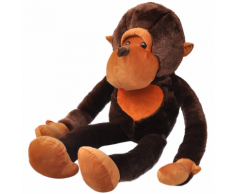 vidaXL Singe en peluche 100 cm Marron