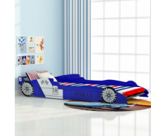 vidaXL Lit voiture pour enfants 90 x 200 cm Bleu