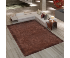 vidaXL Tapis à poil long brun 80 x 150 cm 2600g/m2
